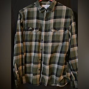 Flannel plaid man’s shirt 100% cotton